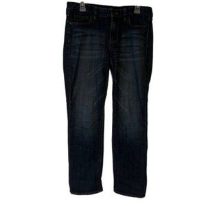 J Crew Blue Jeans Matchstick Stretch 19023 Mid Rise Straight Leg Womens Size 30
